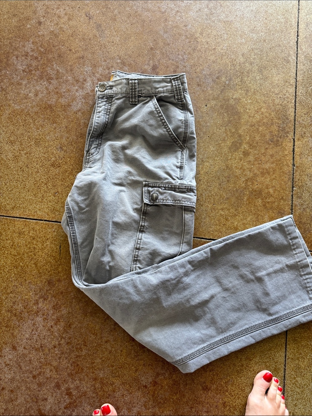 Carhartt Men's Cargo Pants in Light Gray